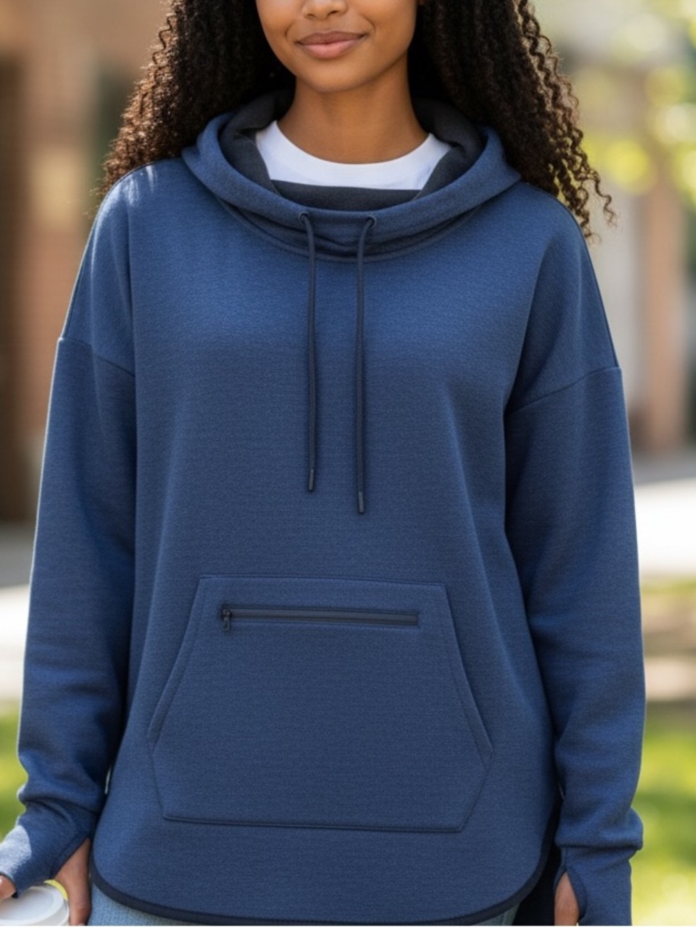 Champion Pullover Active Wear Blue Medium